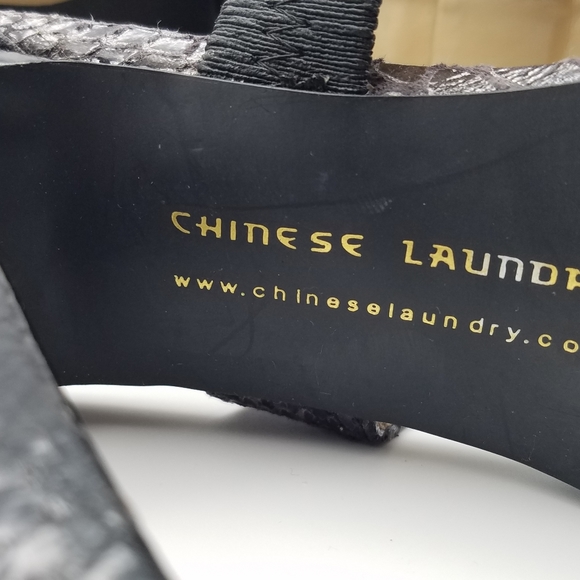 Chinese Laundry Gray Platform Heeled Sandals 8.5 M - Picture 6 of 11